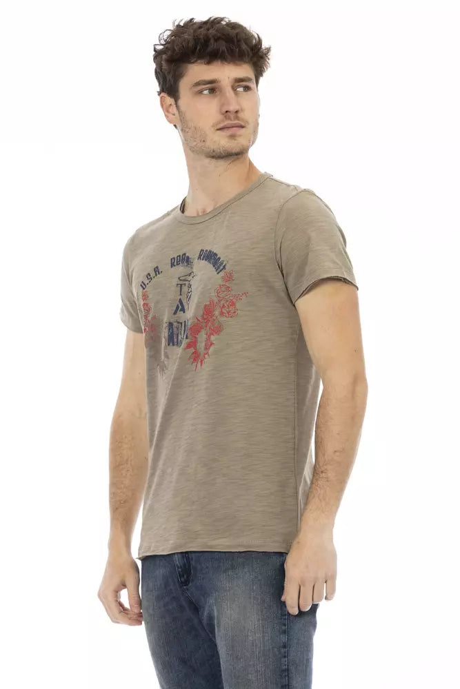 Trussardi Action "Green Cotton T-Shirt for Men"