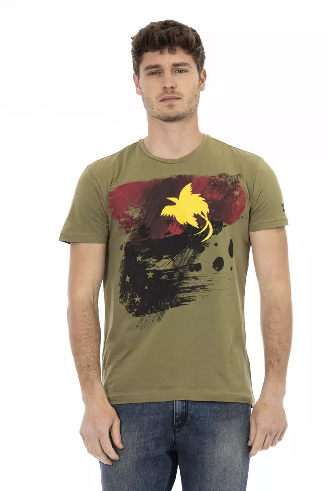 Trussardi Action Green Men's Cotton T-Shirt