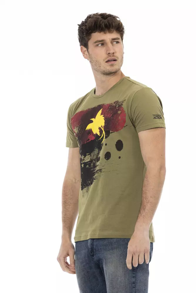 Trussardi Action Green Men's Cotton T-Shirt