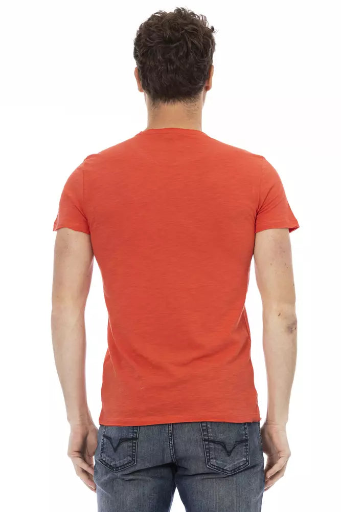 Trussardi Action Red Cotton T-Shirt for Men