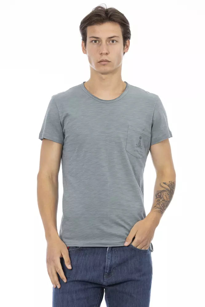 Trussardi Action Grey Men's Cotton T-Shirt