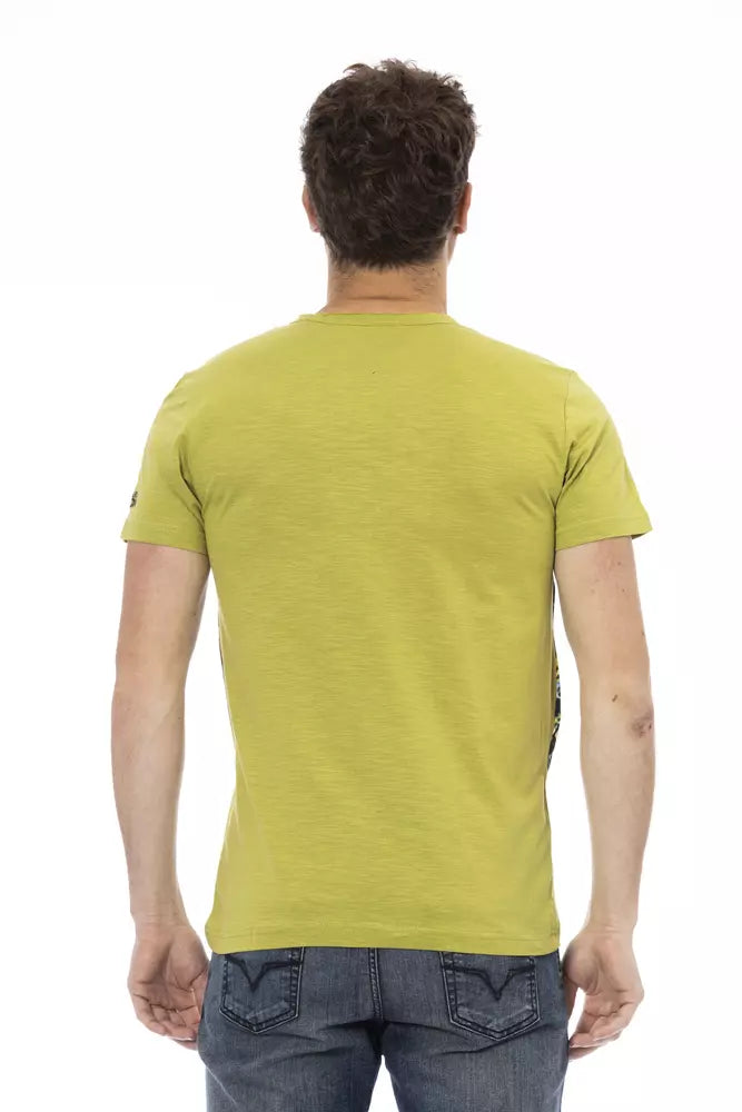 Trussardi Action Green Cotton T-Shirt for Men