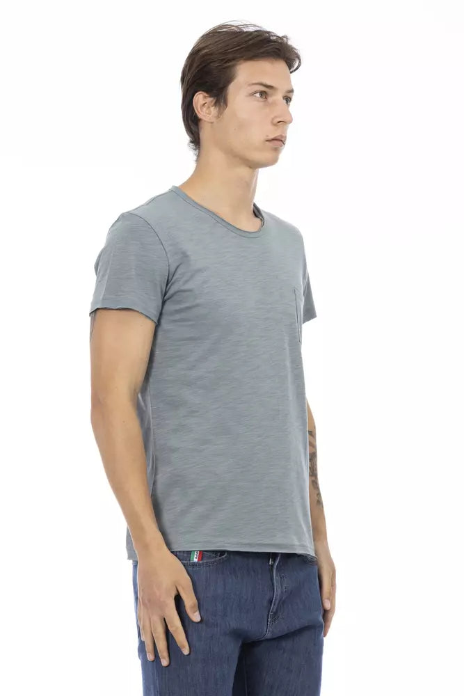 Trussardi Action Grey Men's Cotton T-Shirt