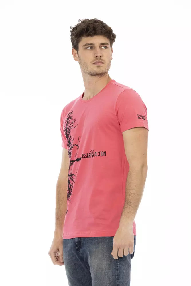Trussardi Action Buntes Baumwoll-T-Shirt für Herren