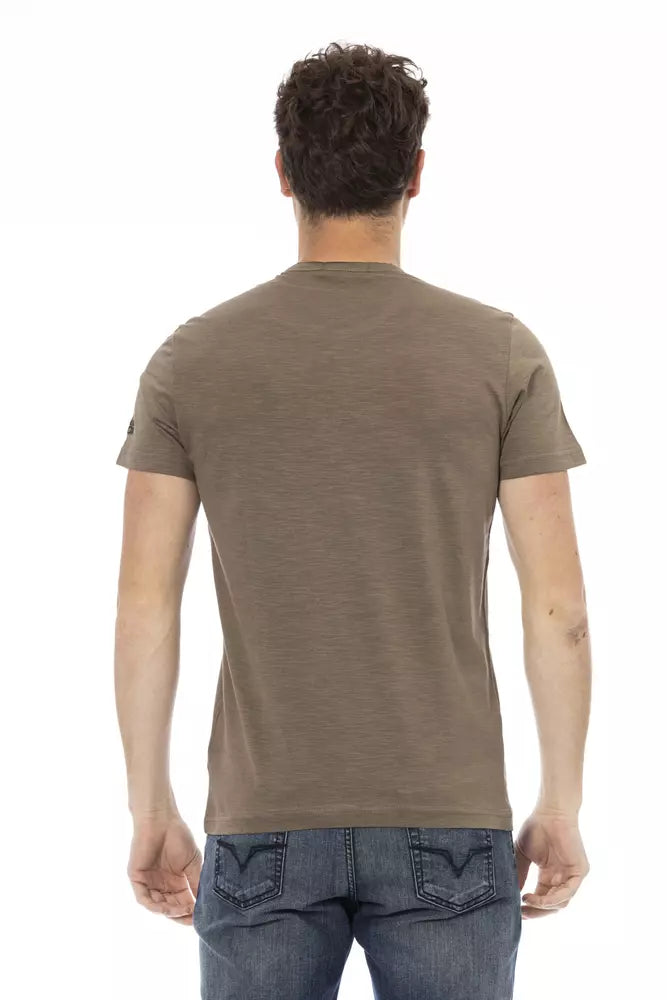 Trussardi Action Brown Cotton T-Shirt for Men