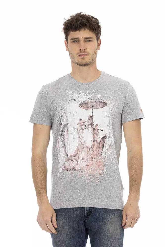 Trussardi Action Grey Men's Cotton T-Shirt