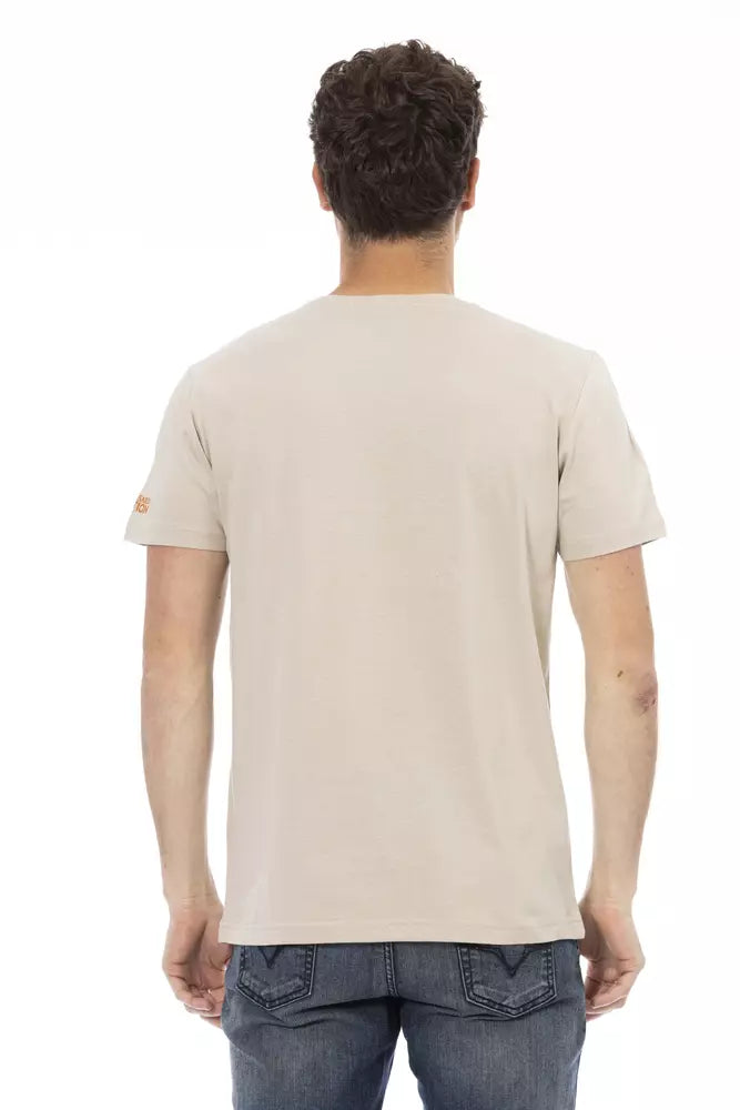 Trussardi Action Beige Men's Cotton T-Shirt