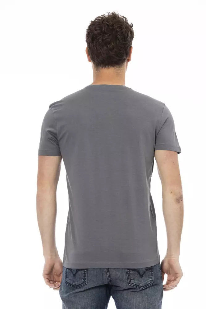 Trussardi Action Grey Men's Cotton T-Shirt
