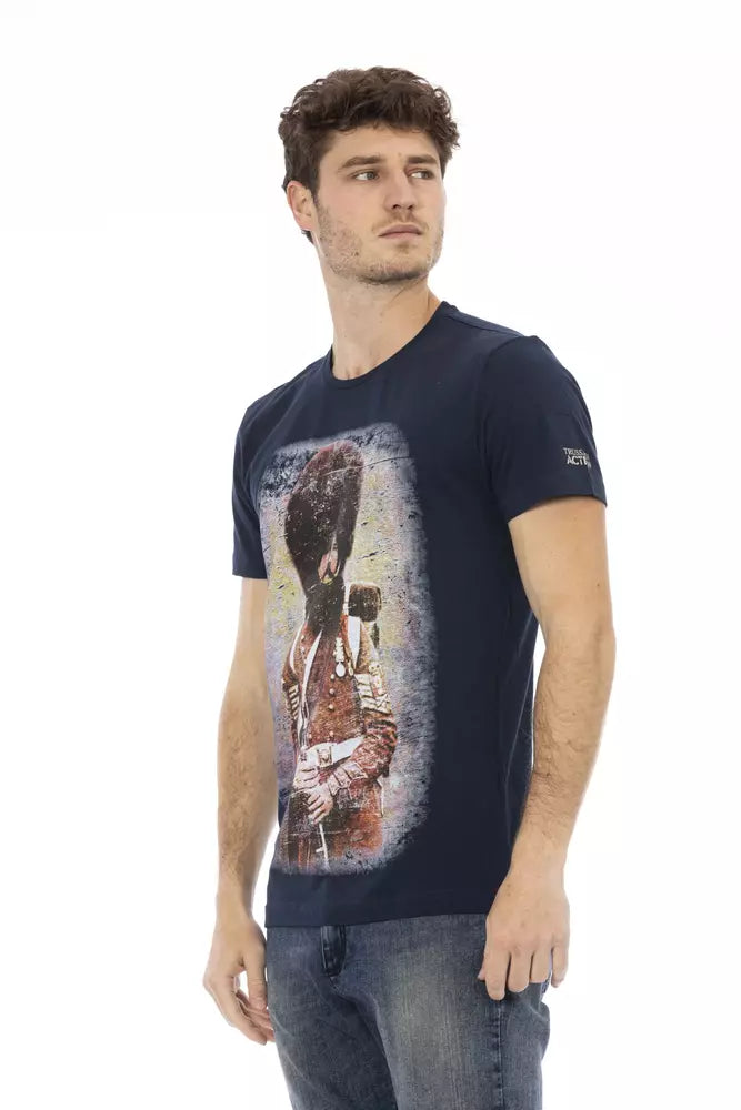 Trussardi Action Baumwoll-T-Shirt für Herren in Blau