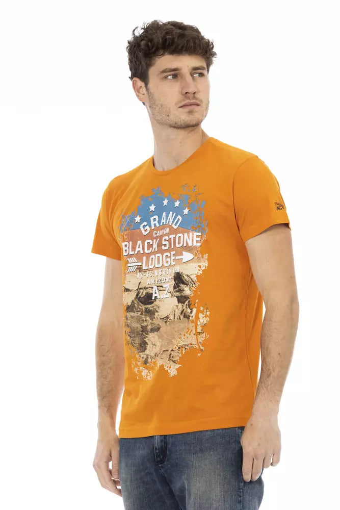Trussardi Action Oranges Cotton T-Shirt for Men