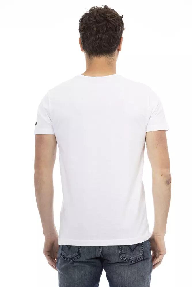Trussardi Action T-shirt for men in white cotton