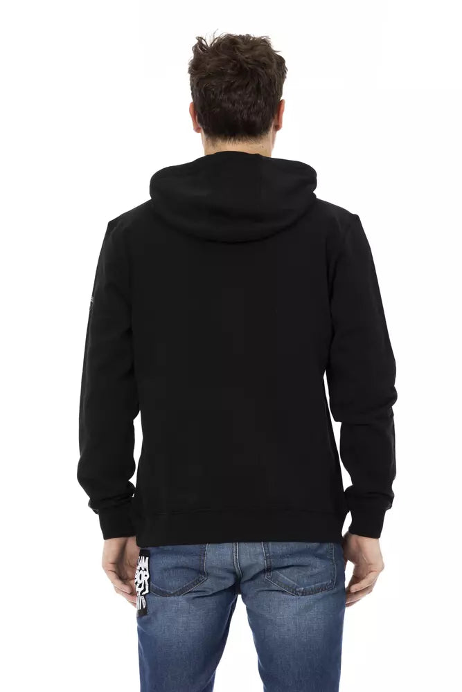 Automobili Lamborghini Black Cotton Hoodie for Men