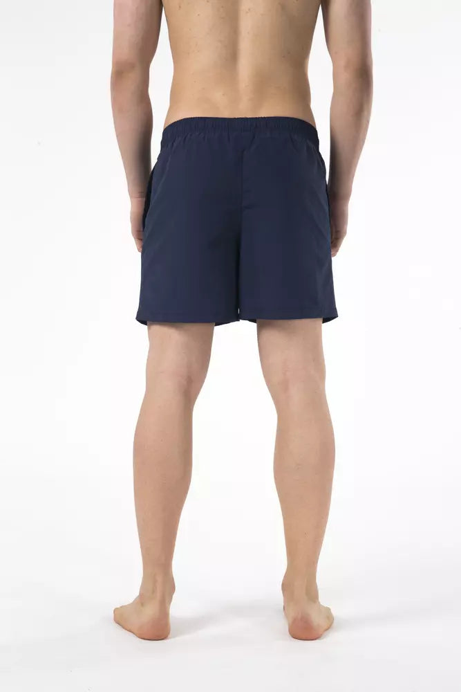 Just Cavalli Blaue Herren-Badeshorts aus Nylon