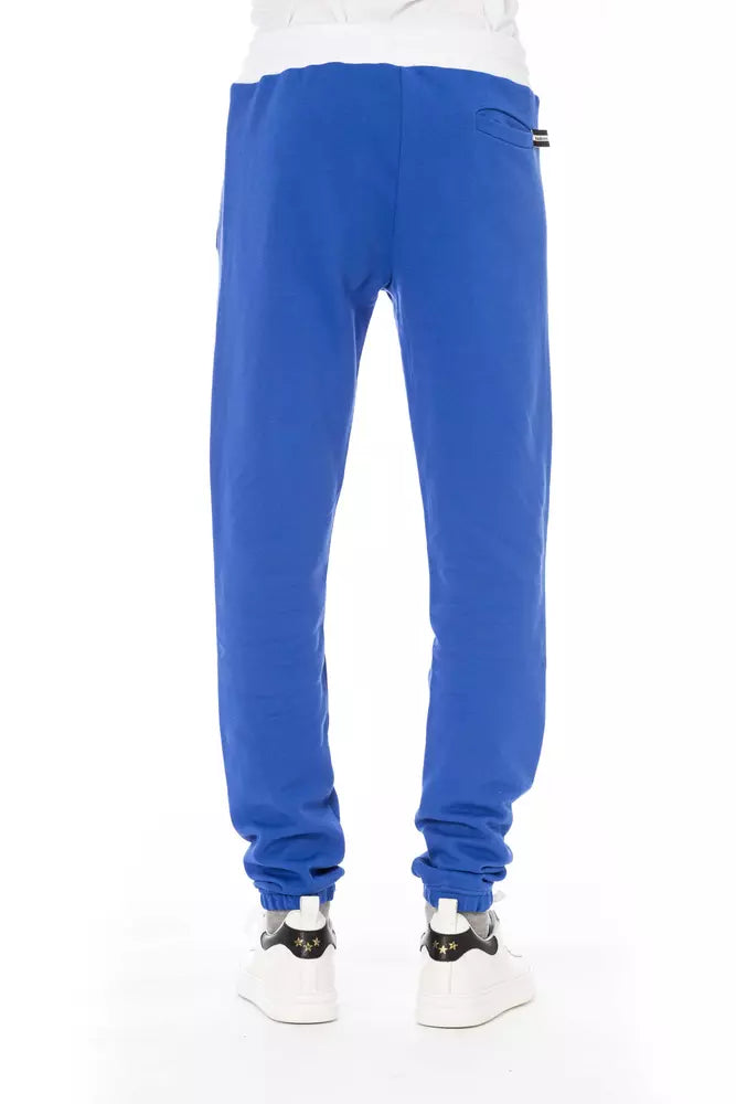Baldinini Trend Blue Cotton Men's Sports Pants