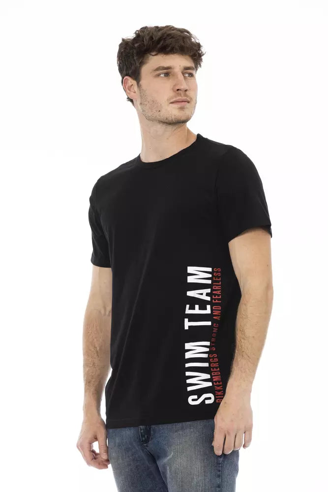 Bikkembergs Black Cotton T-Shirt for Men