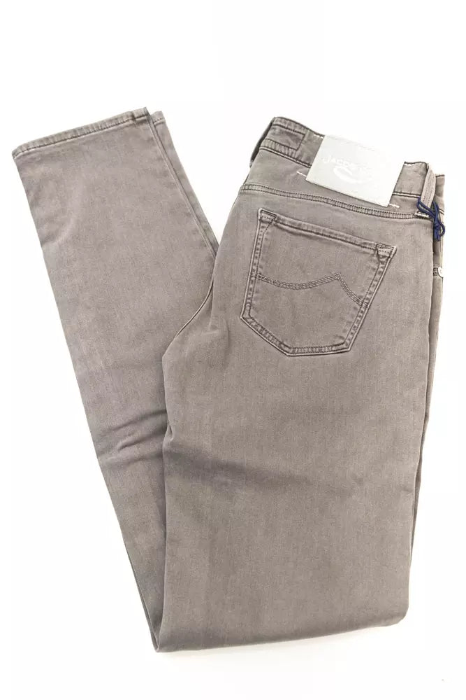 Jacob Cohen grey women's jeans made of cotton