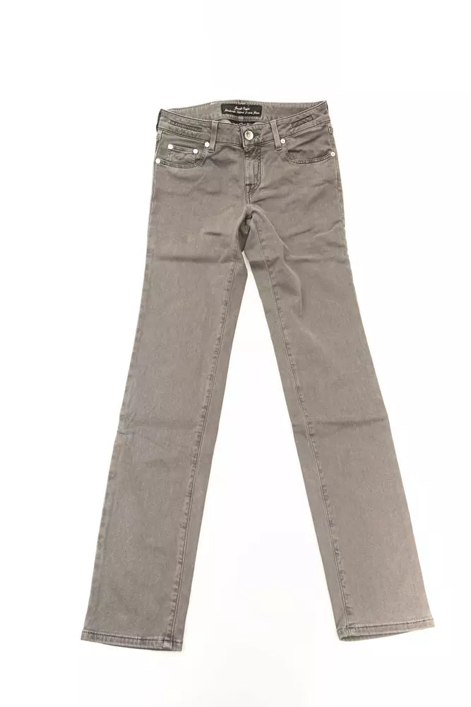 Jacob Cohen grey women's jeans made of cotton