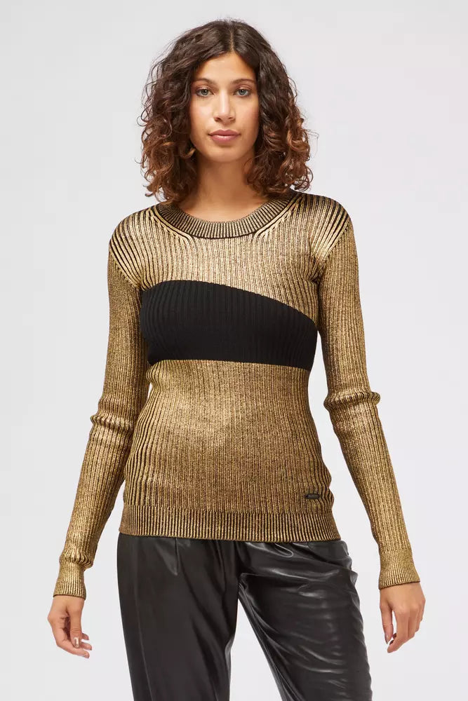 Custo Barcelona Golden Wool Sweater for Women