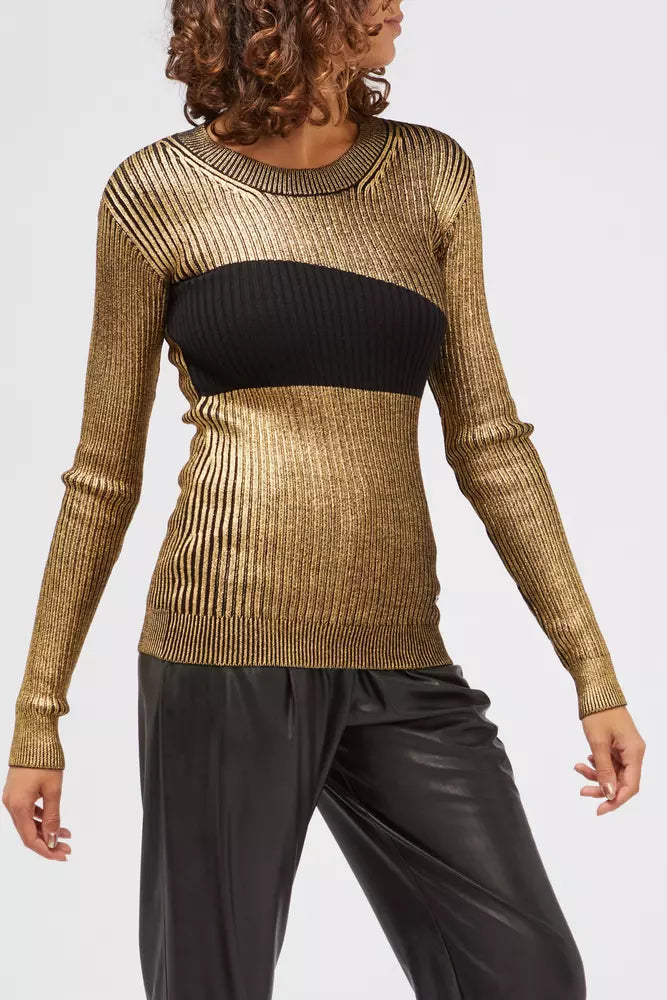 Custo Barcelona Golden Wool Sweater for Women