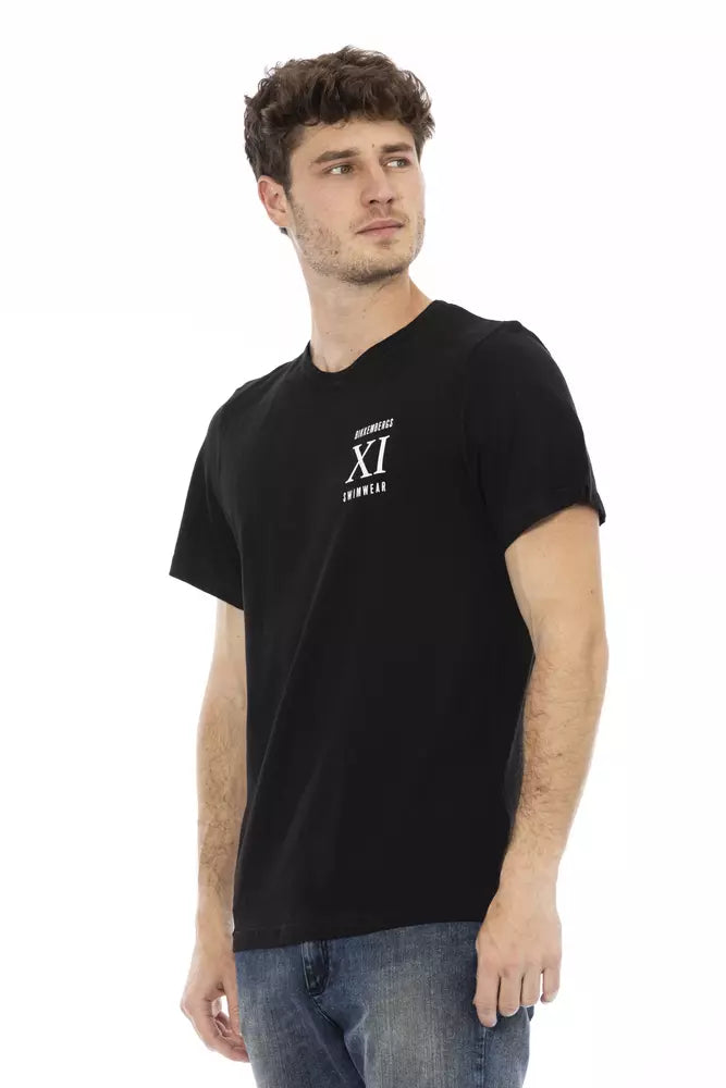 Bikkembergs Black Cotton T-Shirt for Men