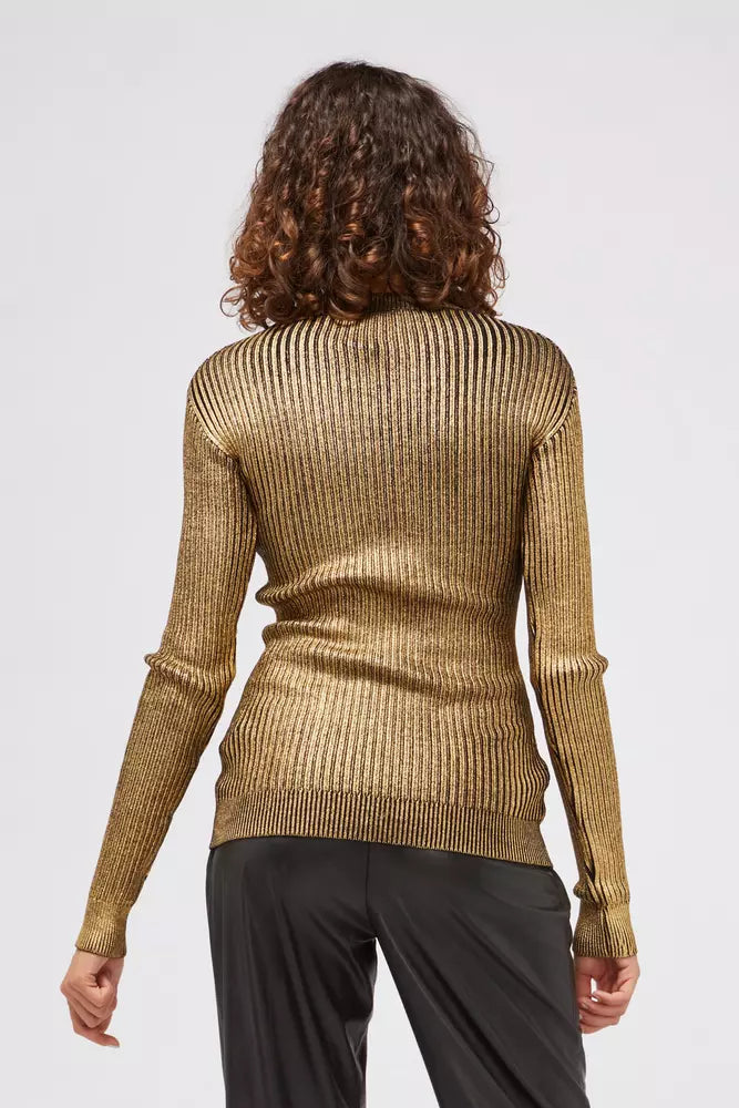 Custo Barcelona Golden Wool Sweater for Women