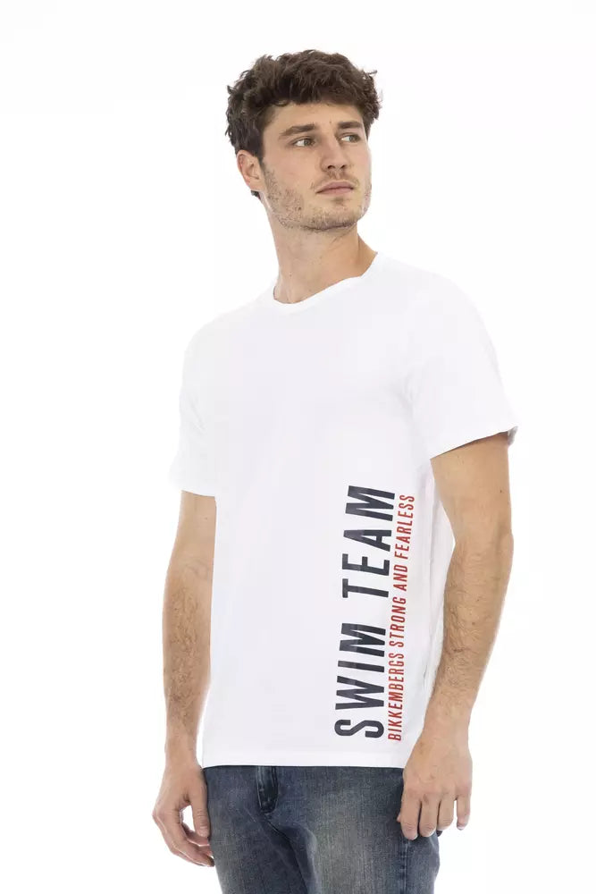 Bikkembergs White Men's Cotton T-Shirt