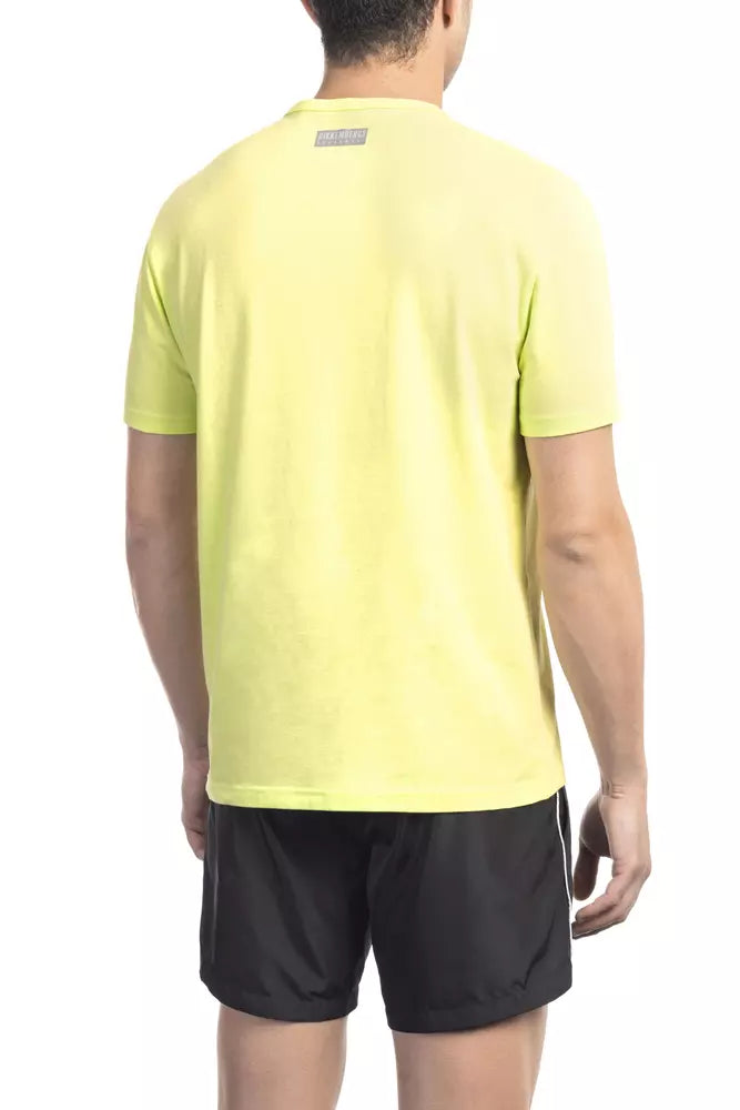 Bikkembergs Yellow Cotton T-Shirt for Men