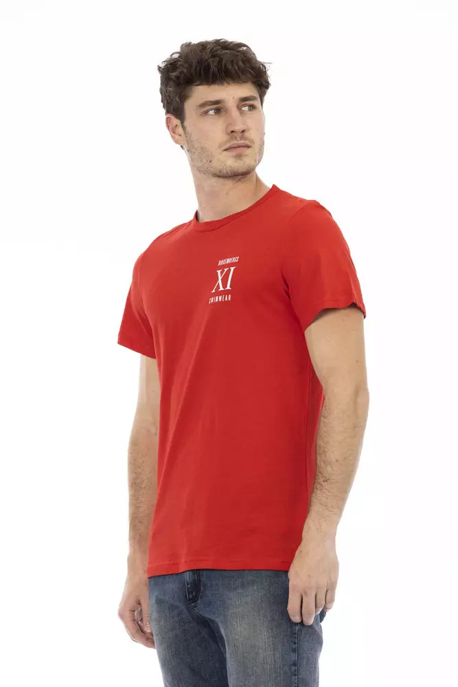 Bikkembergs Red Cotton T-Shirt for Men