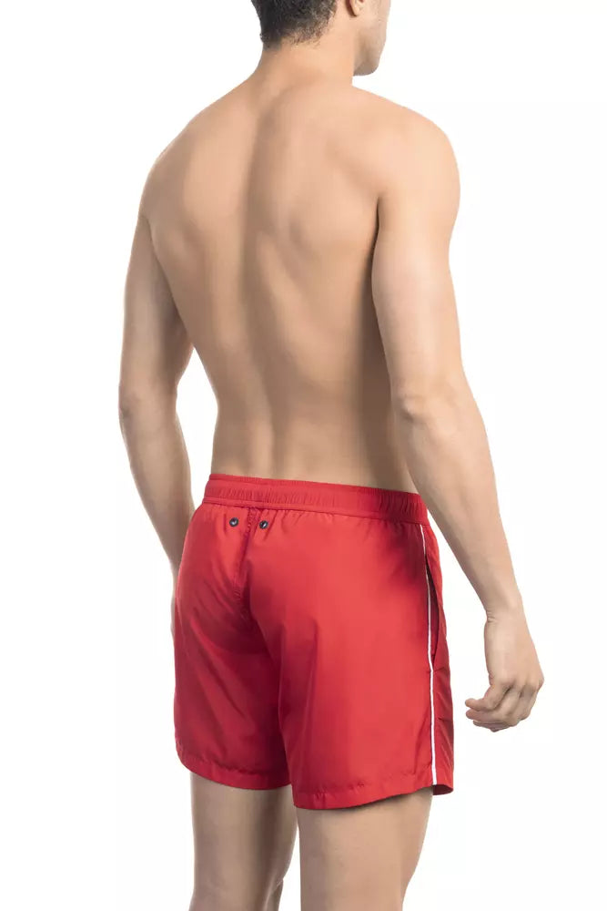 Bikkembergs Rote Polyester-Badehose für Herren