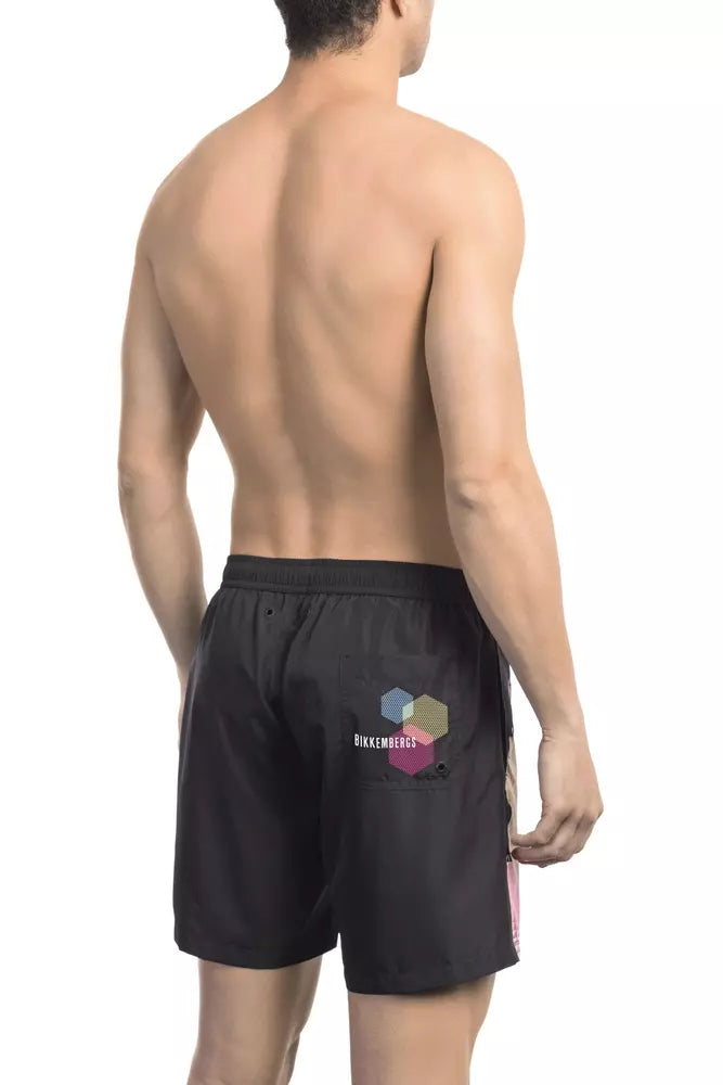 Schwarze Bikkembergs Badeshorts aus Polyester
