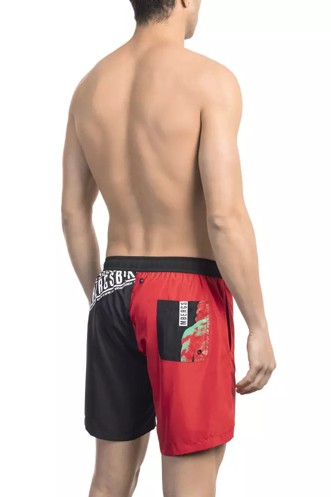 Bikkembergs Rote Polyester-Badehose für Herren