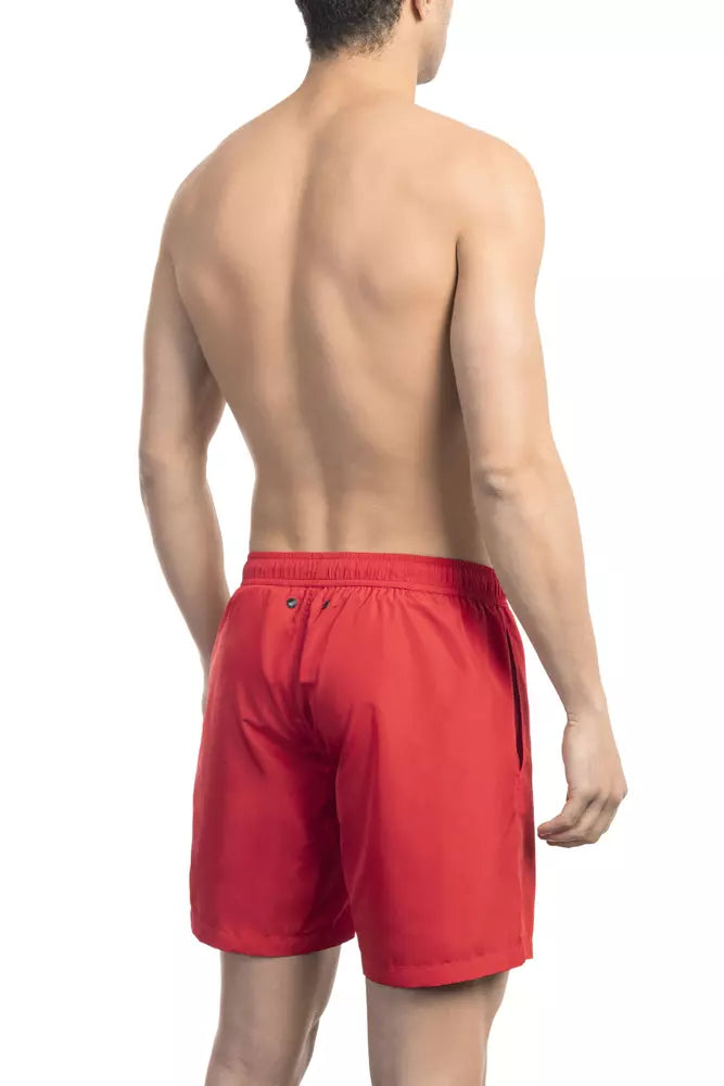 Bikkembergs Rote Polyester-Badehose für Herren