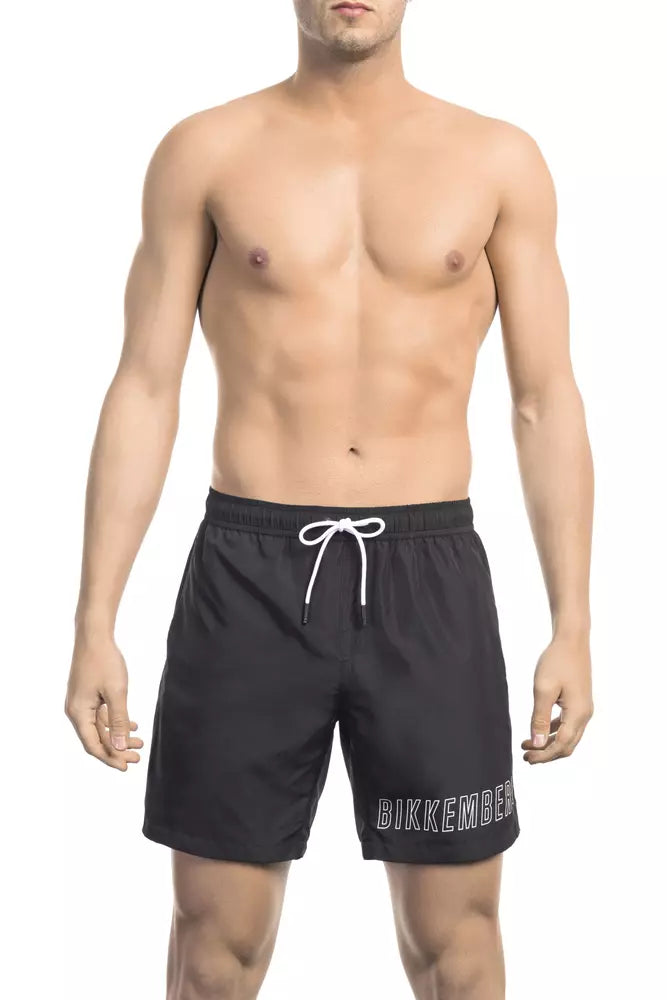 Schwarze Bikkembergs Badeshorts aus Polyester