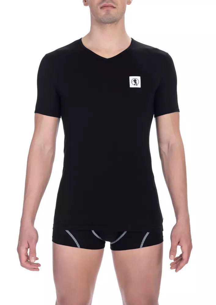 Bikkembergs Black Cotton T-Shirt for Men