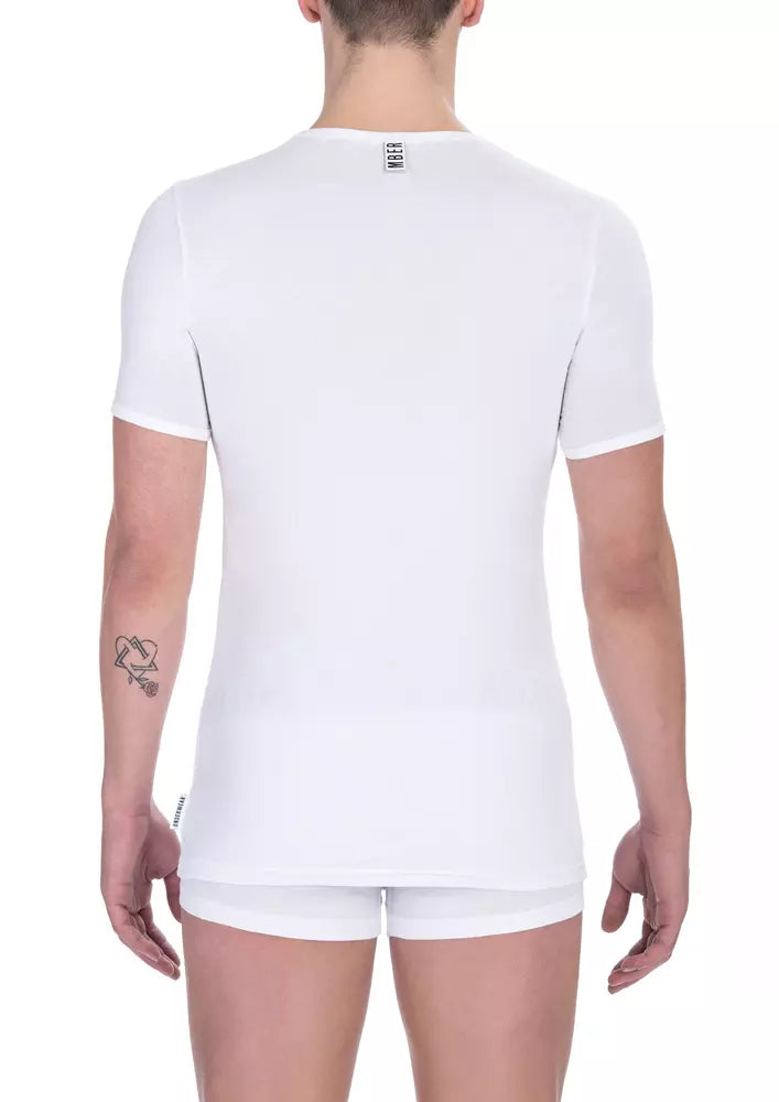 Bikkembergs White Men's Cotton T-Shirt