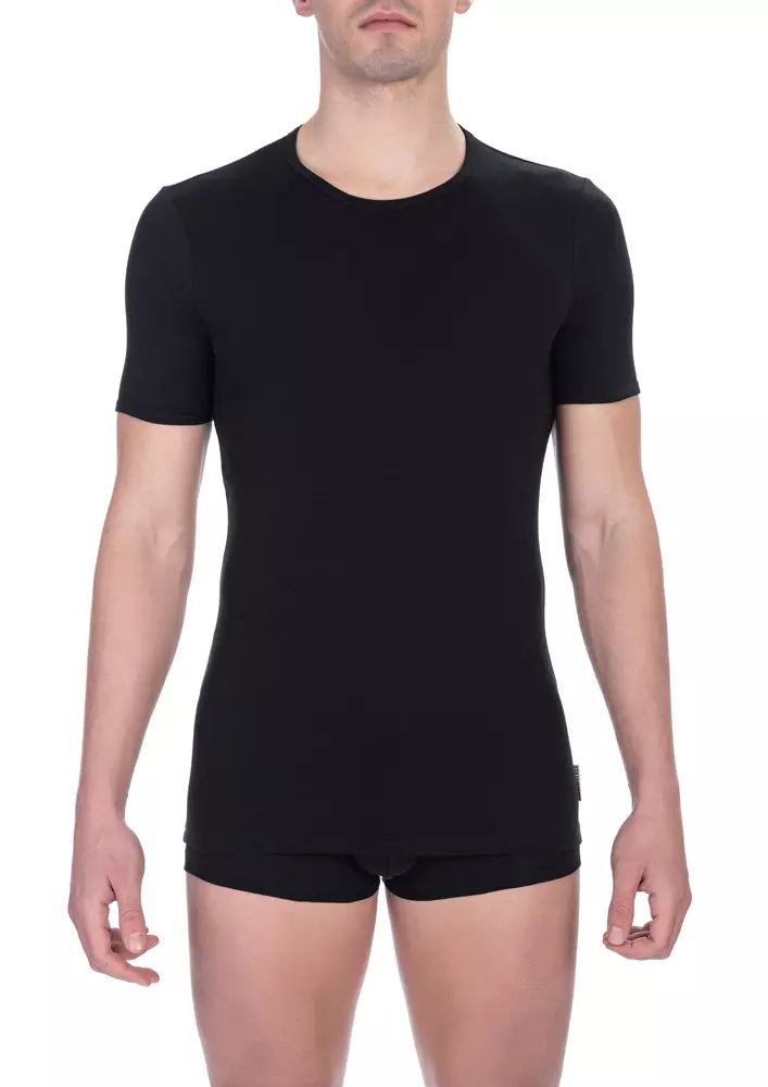 Bikkembergs Black Cotton T-Shirt for Men