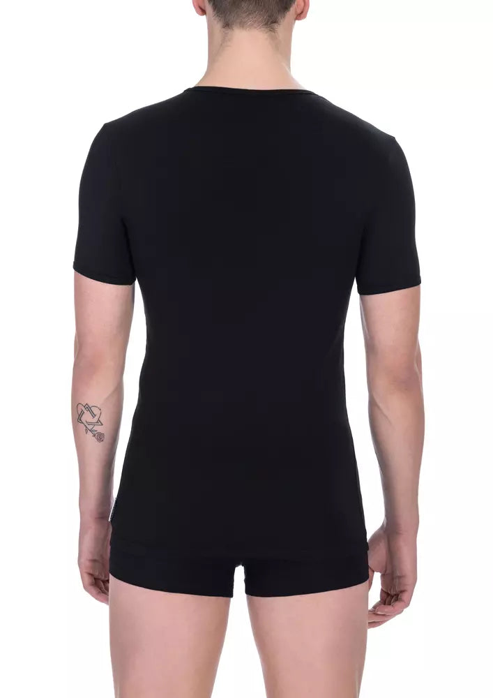 Bikkembergs Black Cotton T-Shirt for Men