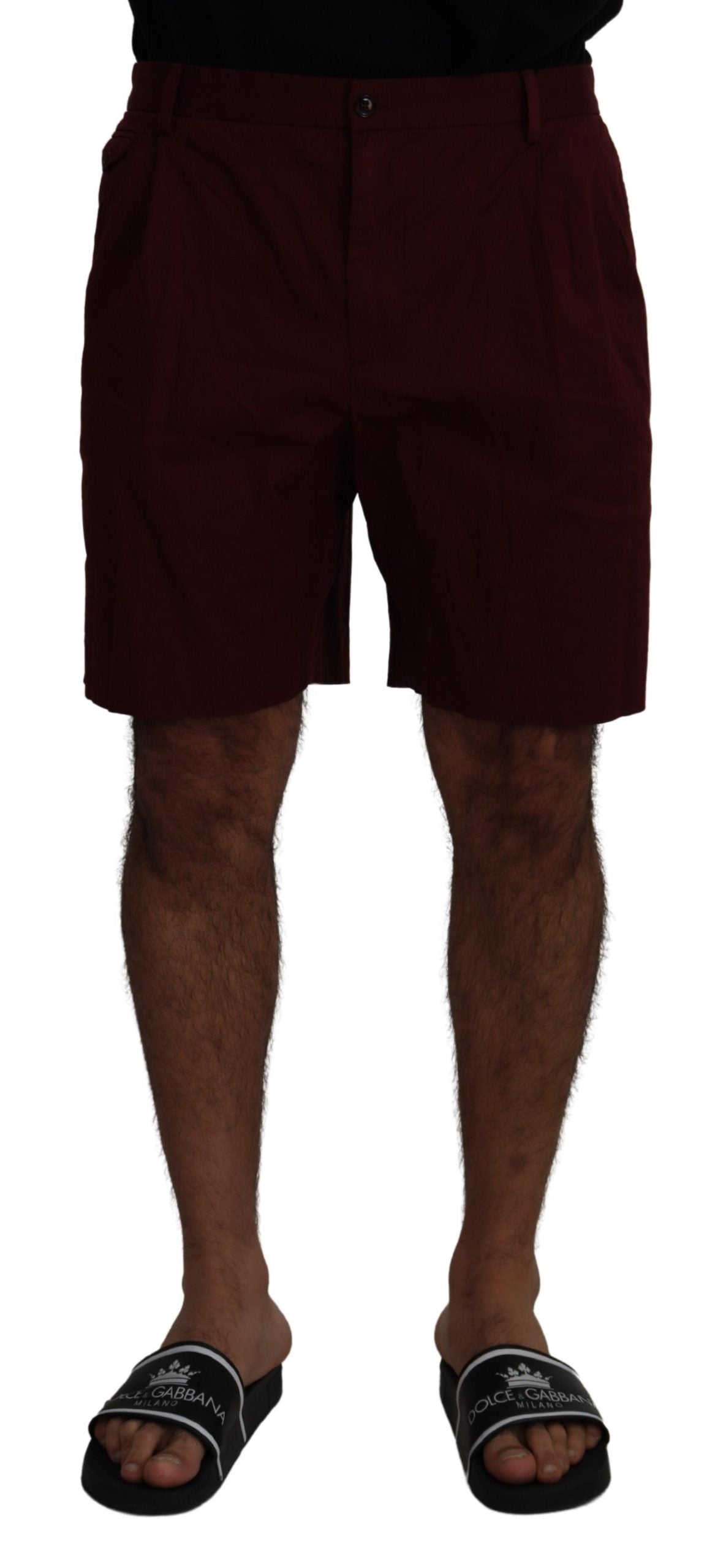 Dolce & Gabbana Kastanienbraune Bermudas aus Baumwolle Casual Shorts