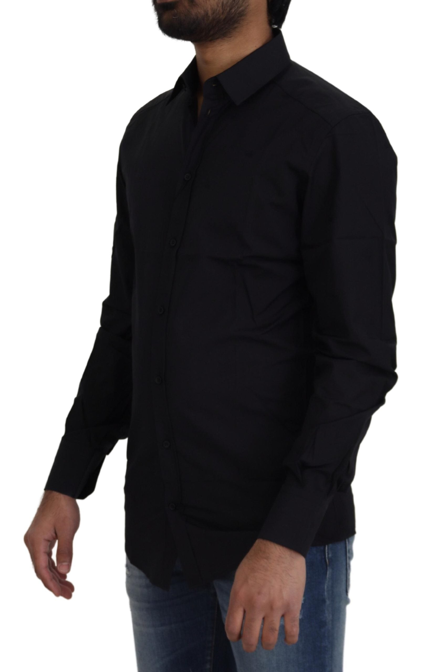 Dolce &amp; Gabbana Chic black cotton shirt