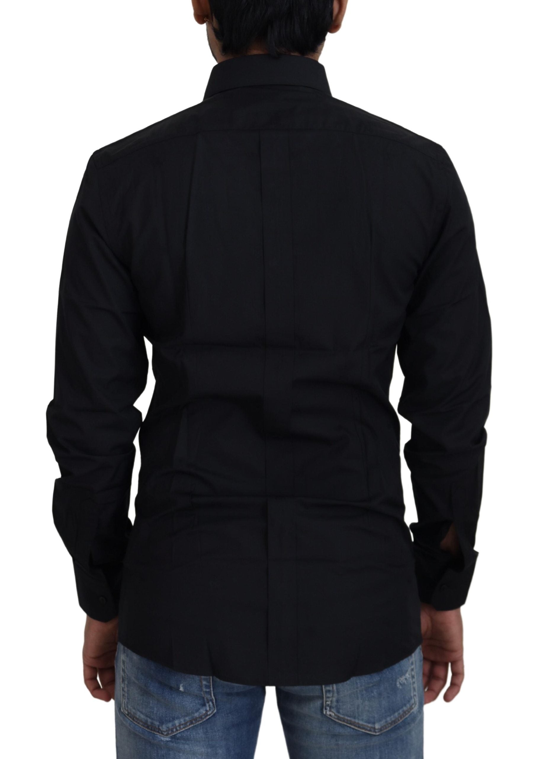 Dolce &amp; Gabbana Chic black cotton shirt