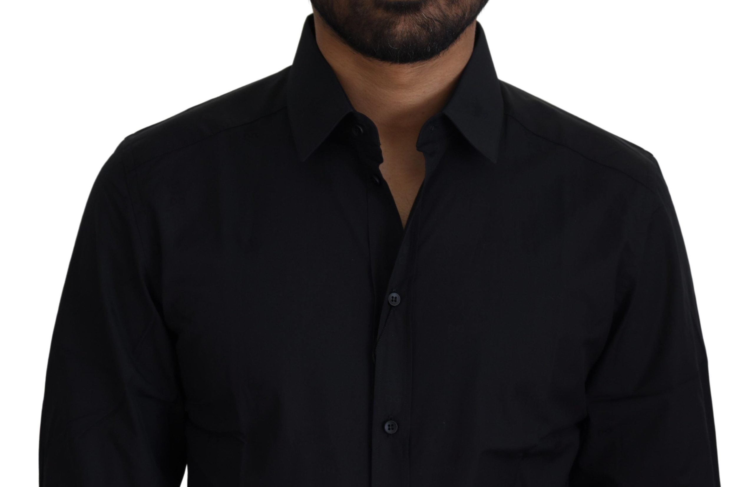 Dolce &amp; Gabbana Chic black cotton shirt