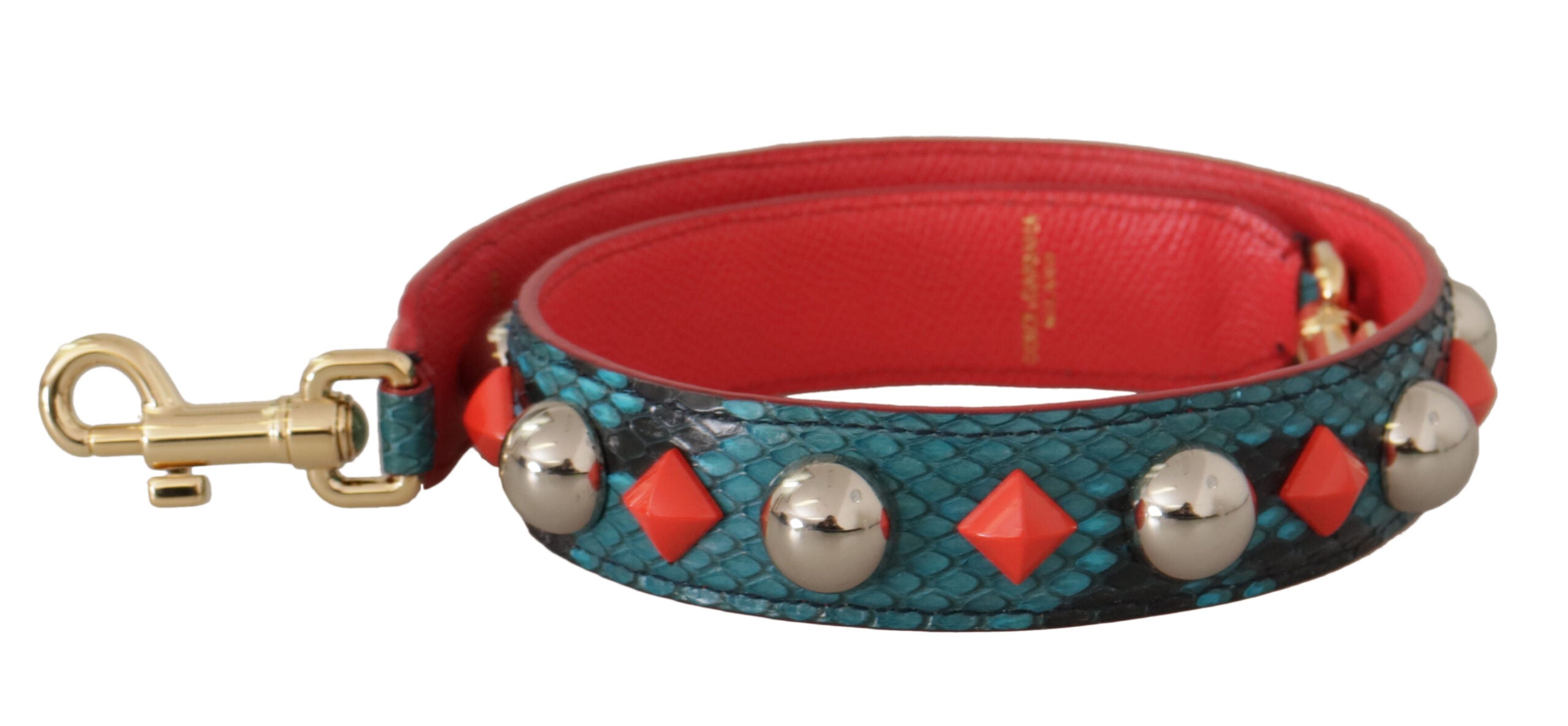 Dolce &amp; Gabbana Green Crystal Leather Shoulder Bag