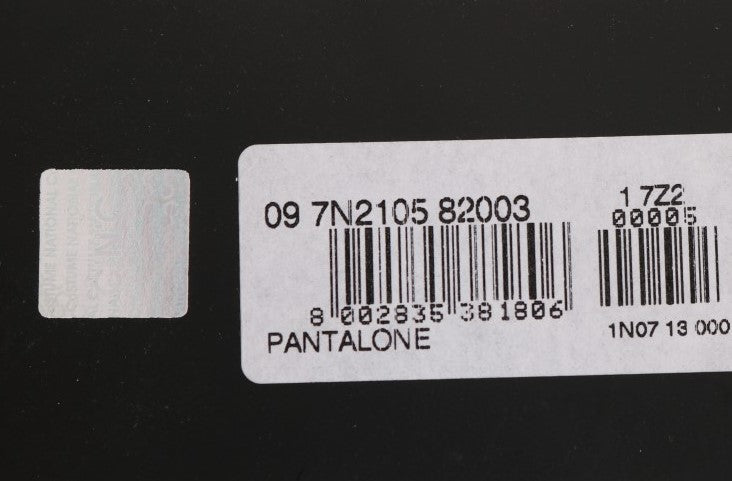 Costume National Black Slim Fit Cotton Stretch Trousers