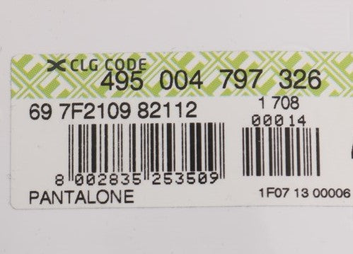 GF Ferre Black Cotton Stretch Chino Pants