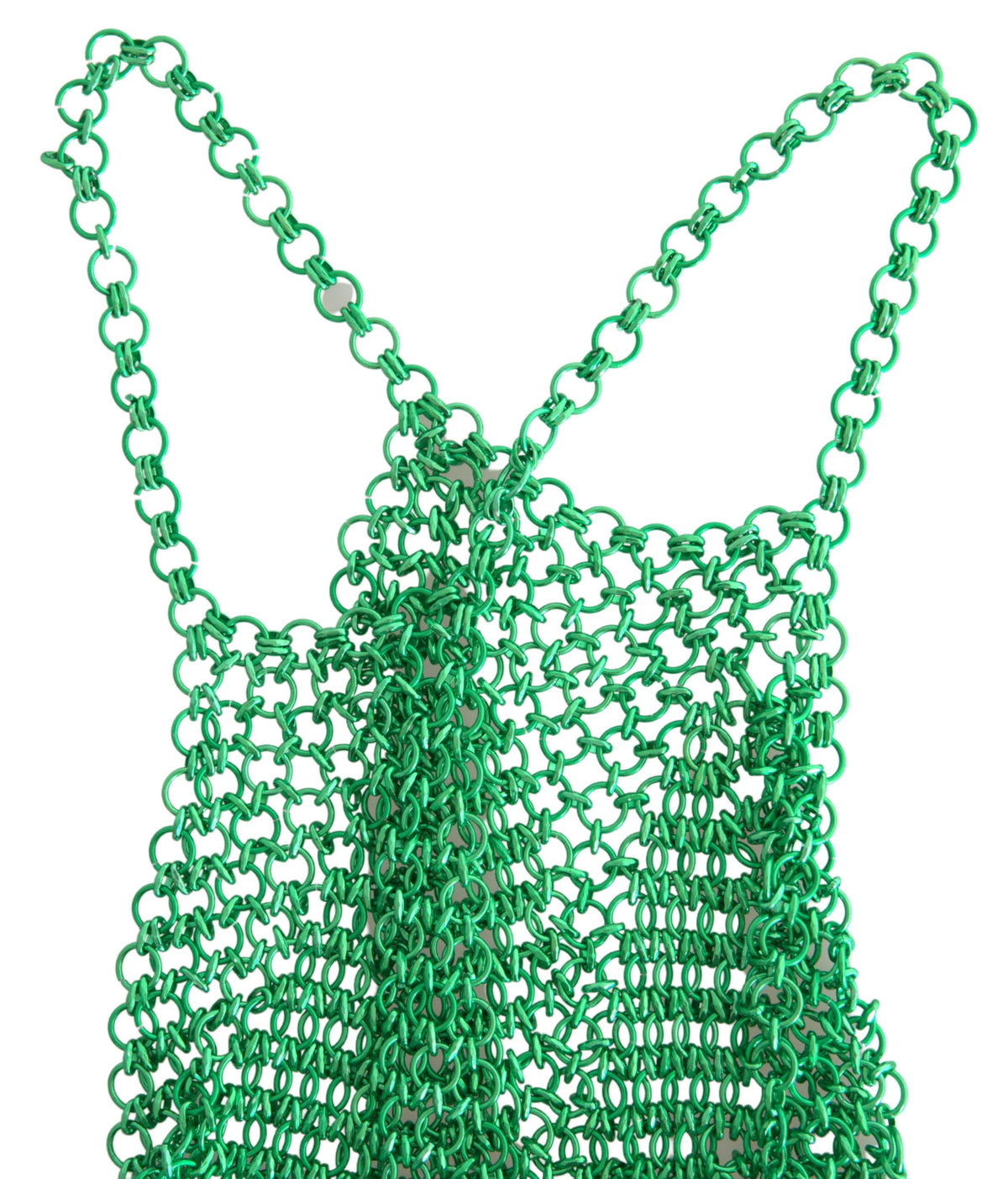 Dolce & Gabbana Grünes Aluminium-Ärmelloses Neckholder-Top