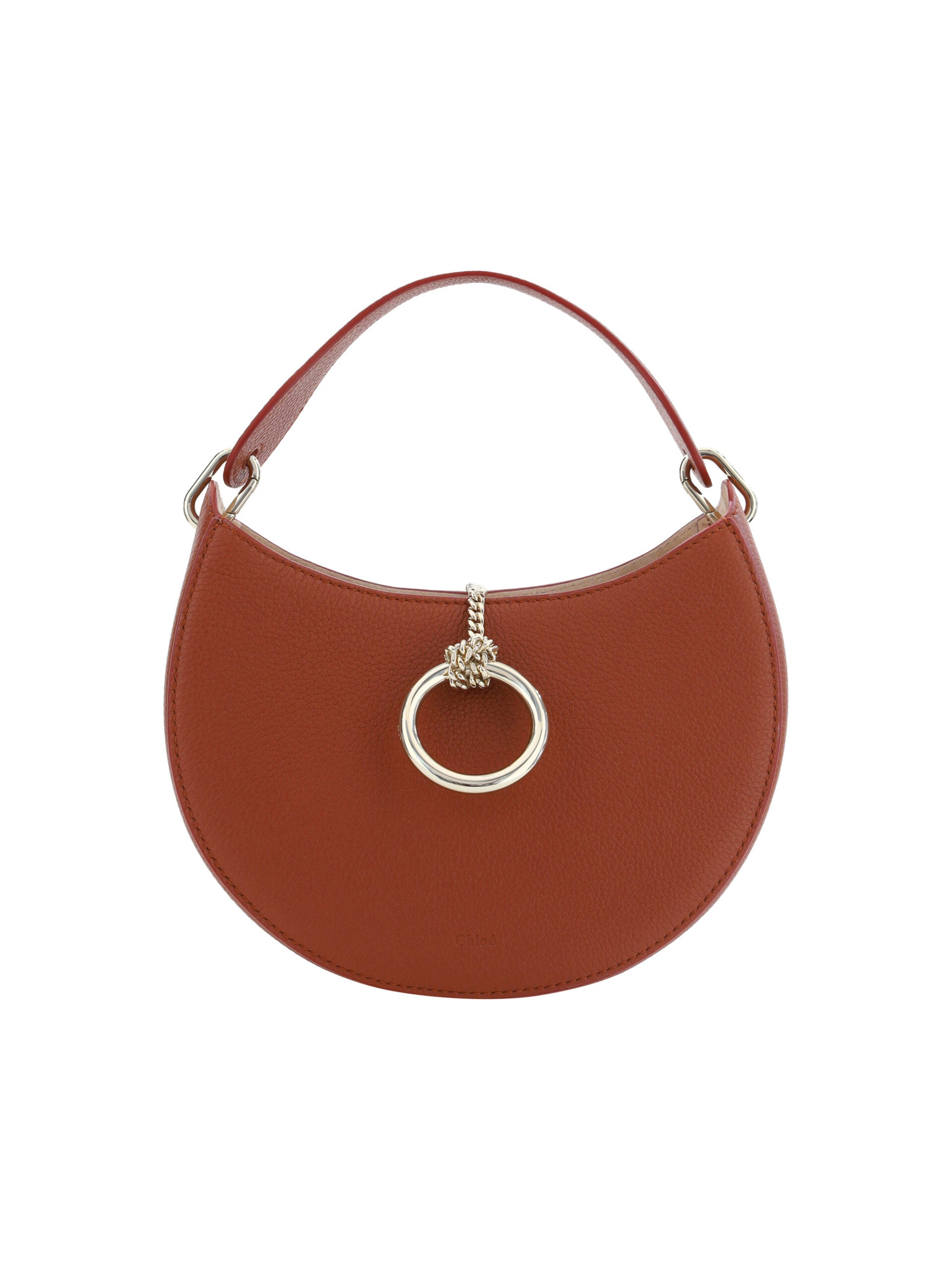 Chloé Sepia brown small Arlène leather shoulder bag