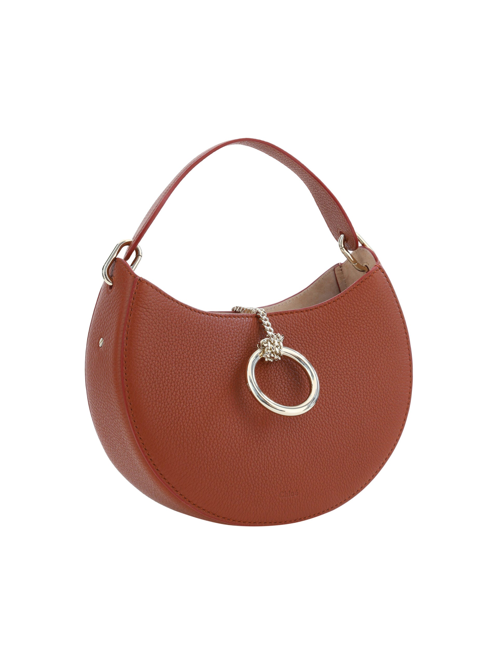 Chloé Sepia brown small Arlène leather shoulder bag