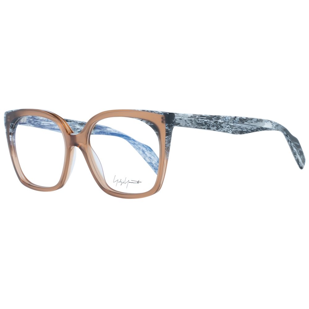 Yohji Yamamoto Braune Kunststoff-Brille (Rahmen)