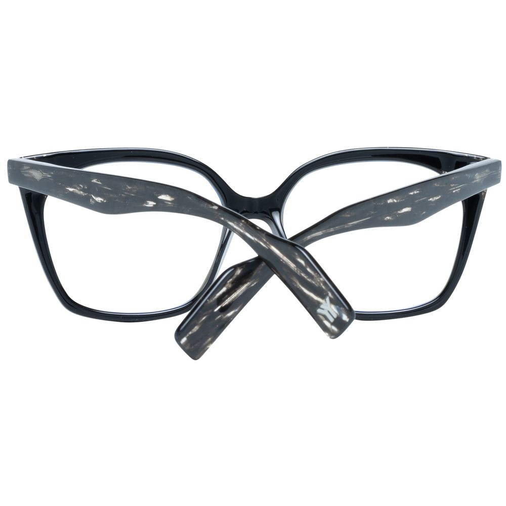 Yohji Yamamoto Schwarze Kunststoffbrille (Gestelle)