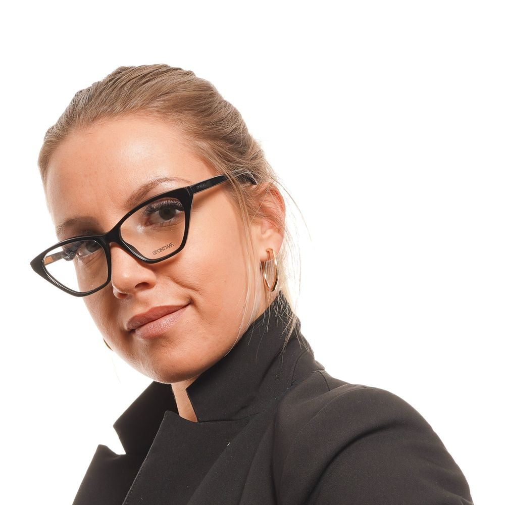 Sportmax Schwarze Acetat-Brille (Gestell)